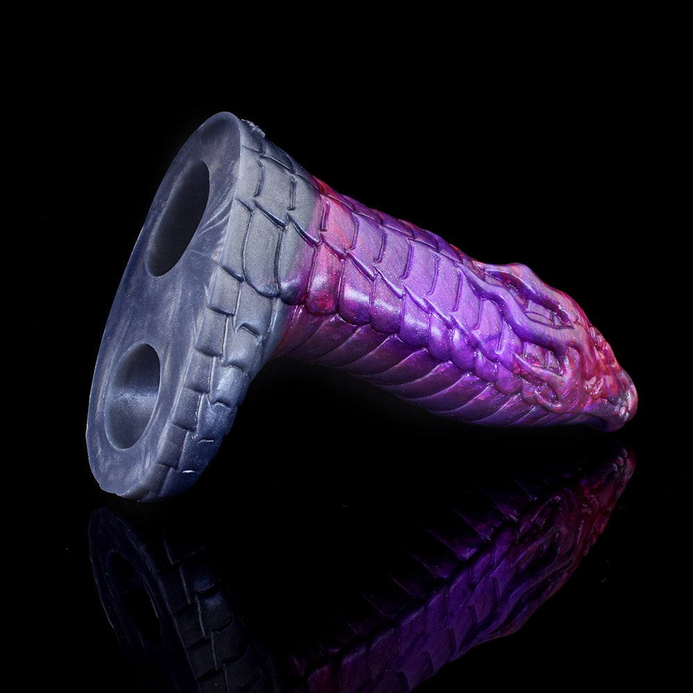 Drachen-Penis Sleeve in Violett – Schuppentextur, Größenzuwachs & Legendäres Design
