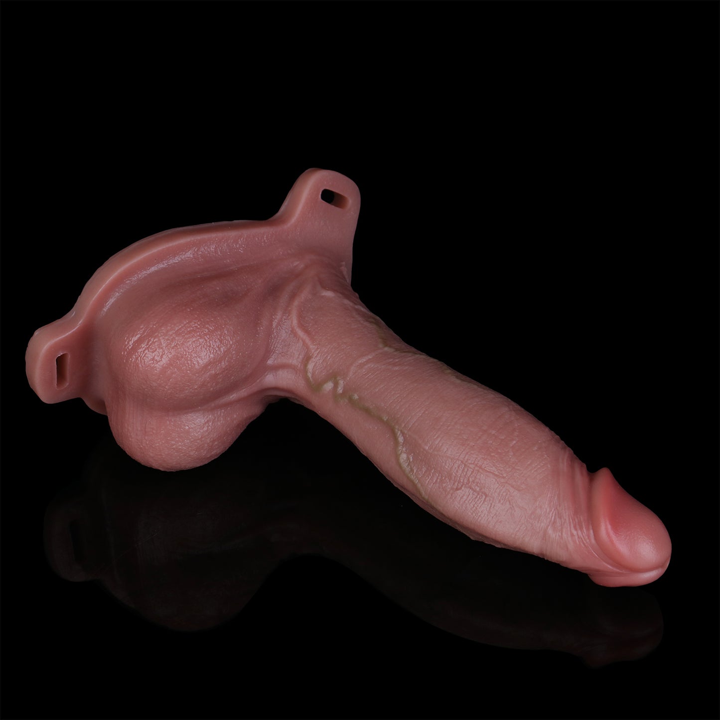 Penis Sleeve Realistisch – Große Hoden, Venenrelief & Tragesystem mit Gurt