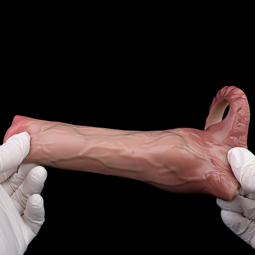 Canine Fantasy Platinum Silicone Penis Sleeve - Dog Cock Extension with Tapered Glans