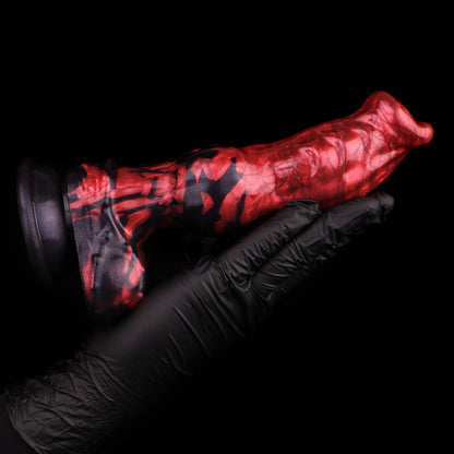 Bio Armor Dildo Mk-II – Tiered Leaf Vein Symmetrical Texture mit Knot-Kugel | SilikonLust
