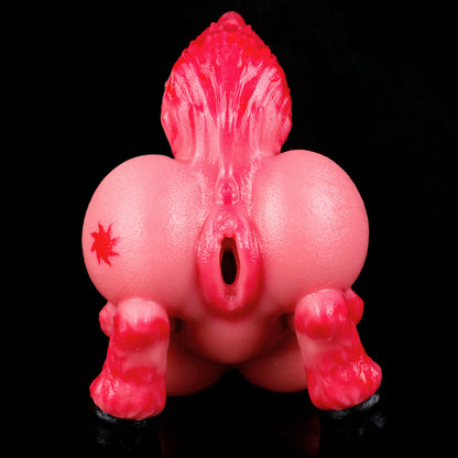 Kompakte Fantasy-Pferd Sexpuppe aus Platin-Silikon – Halbkörper Erotikpuppe mit Brüsten & Griff-Schweif für wilde Solo-Sessions