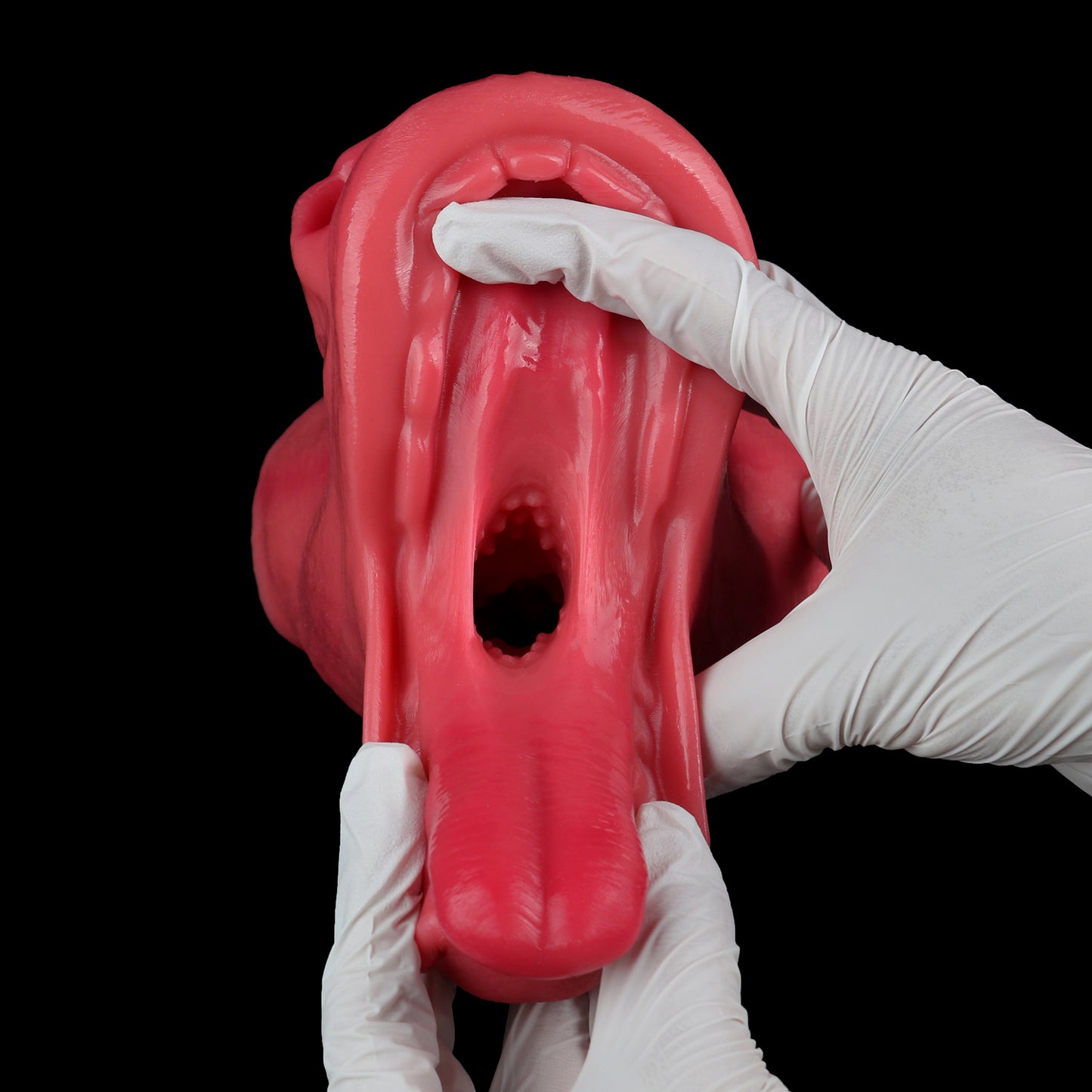 Extravagante Pferdemaul Pocket Pussy aus Platin-Silikon – Intensiver Blowjob Stroker & Fantasy Oral-Masturbator für aufregende Solo-Sessions