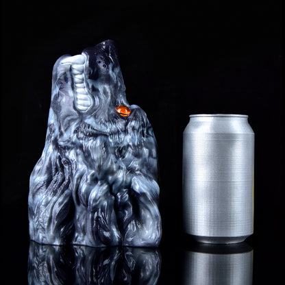 Wolf Sexpuppe Schieferblau – Platin-Silikon, Einzelkanal-Textur & Bernstein-Augen