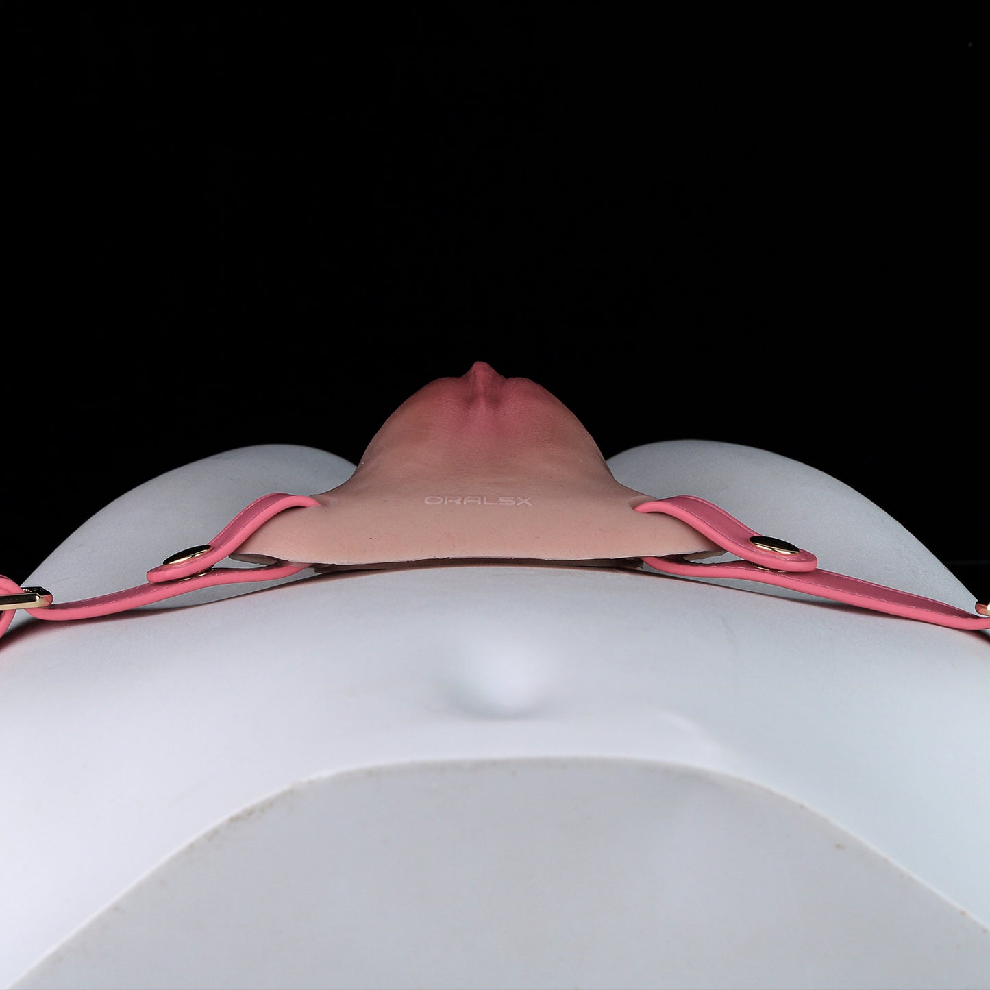 Lightweight Swimsuit Gaff with Leather Harness – Silicone Vagina Panty for Crossdressers, Drag Queens, and Outdoor Disguise