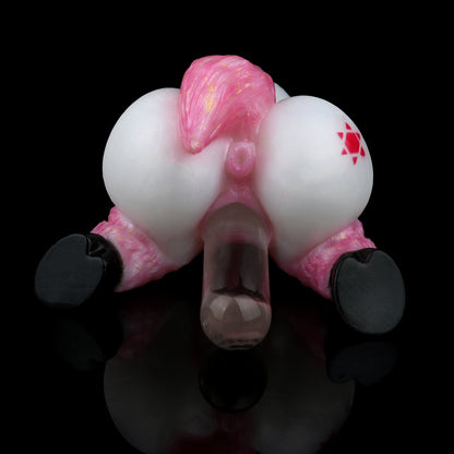 Einhorn-Sexpuppe aus Platin-Silikon: Weicher Oberkörper, pinke Textur & Fantasy-Erlebnis für Männer