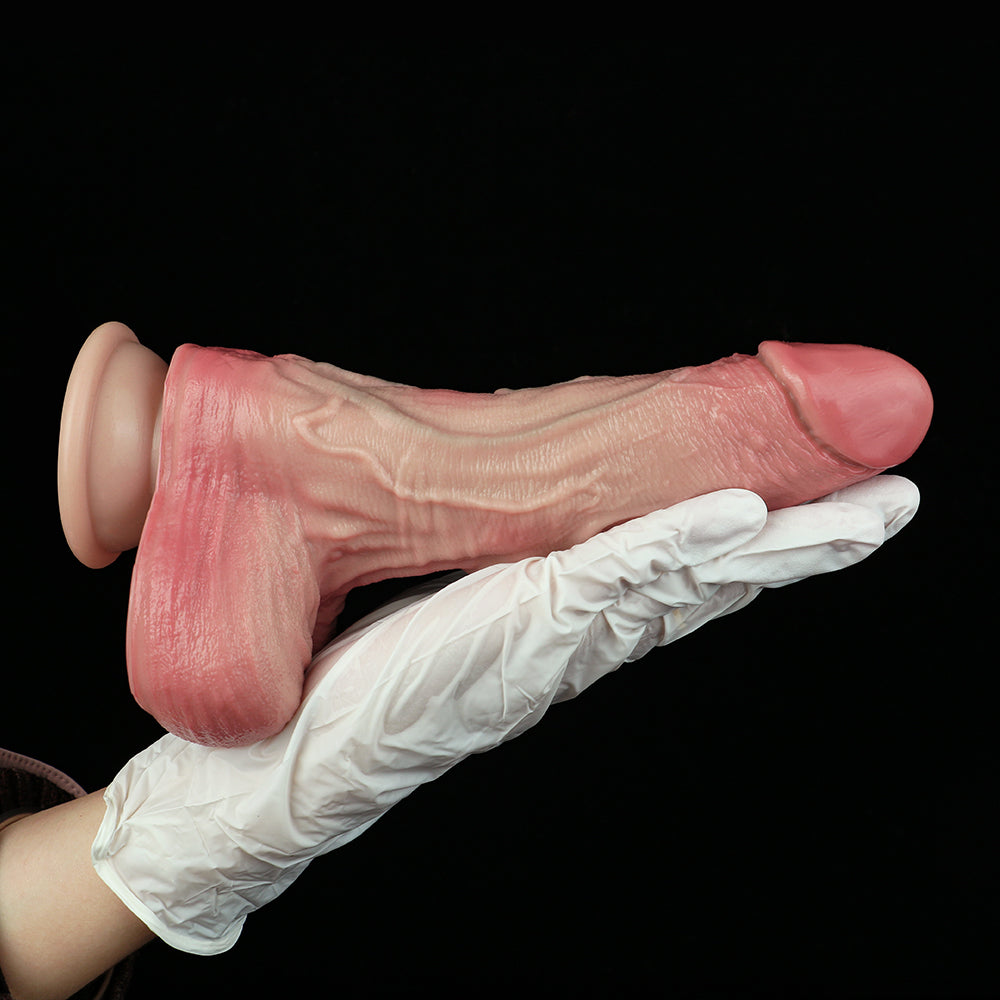 Body-friendly Dual-Density Dildo made of Platinum Silicone – Anatomical Intimate Toy