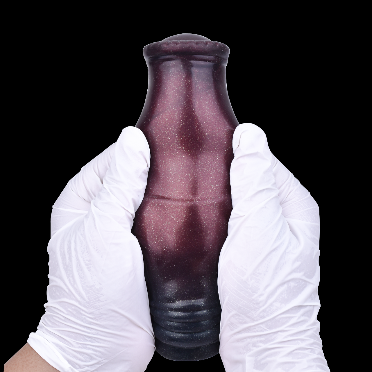 Premium Penis Sleeve mit realistischer Adernstruktur – Lila Schwarz Fantasy Design für natürliche Penis Verlängerung