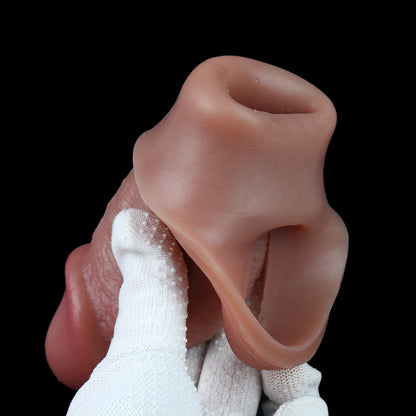 Penis Sleeve – Hautnahes Rosé mit breitem Fixierring für gemeinsame Entdeckungen