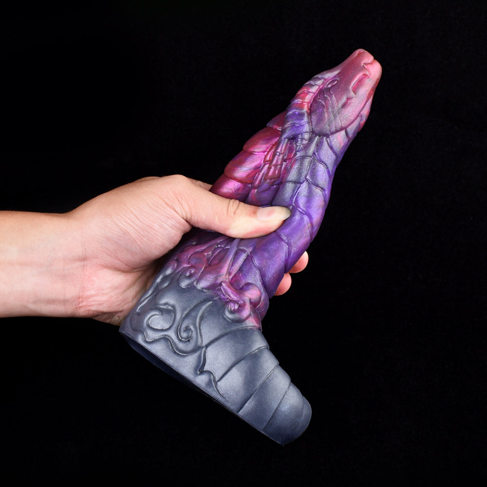 Mythisches Drachen Penis Sleeve in Magic-Lila – Realistische Penishülle für Verlängerung & Verdickung