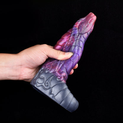 Mythisches Drachen Penis Sleeve in Magic-Lila – Realistische Penishülle für Verlängerung & Verdickung