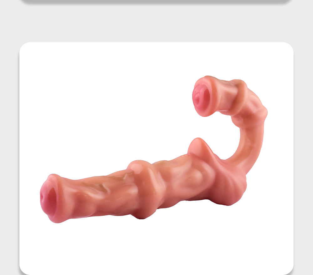 Double-Ended Dildo Silicone - Strapless Strap-On Equine Fetish | SilikonLust