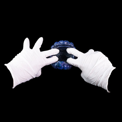 Pocket Pussy Alienmaul – Blauvioletter Platin-Silikon-Masturbator für Sci-Fi-Rollenspiele