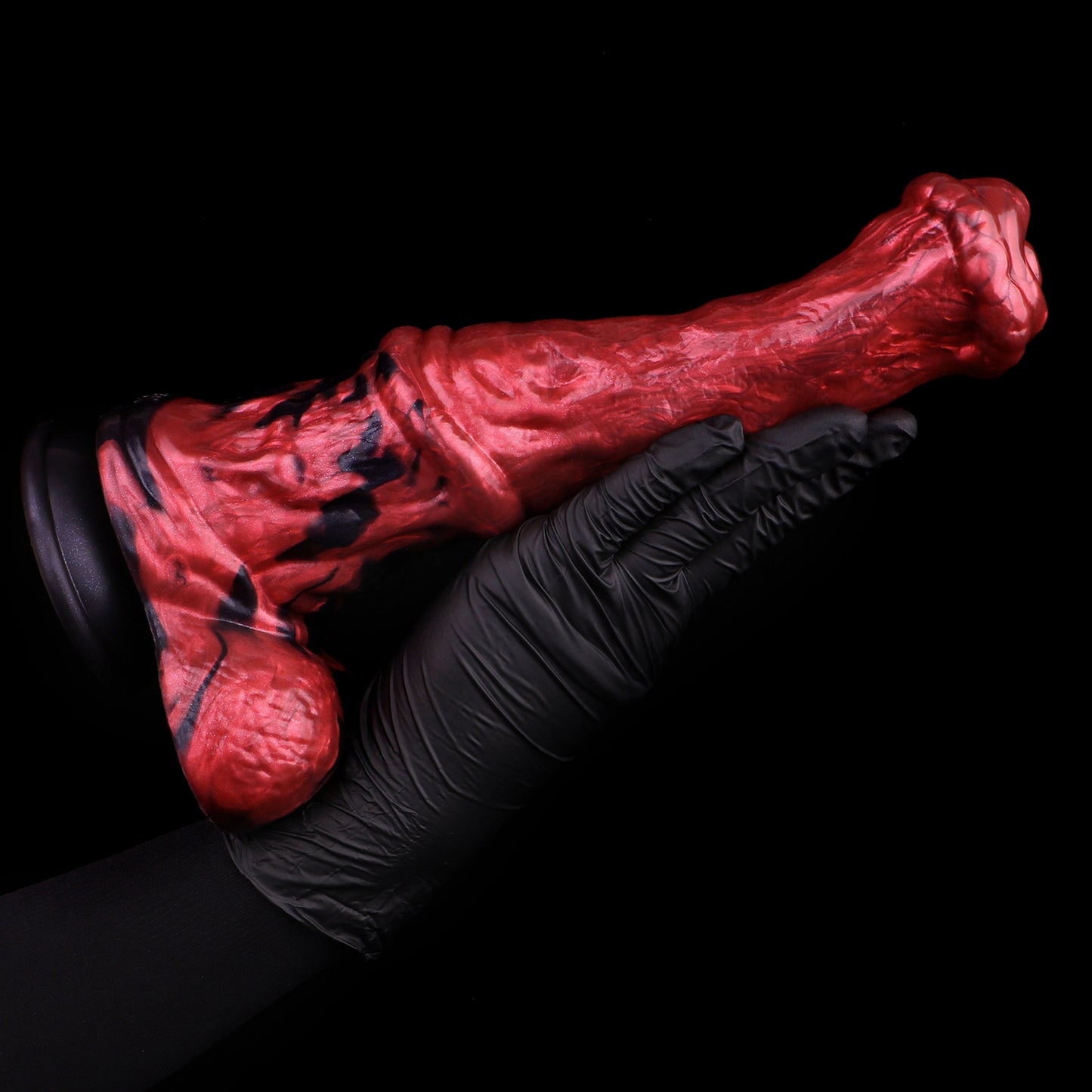 Dunkles Fantasy Faust-Dildo | Platinum Silicone Smooth Surface Dildo mit Realistischer Faust-Spitze
