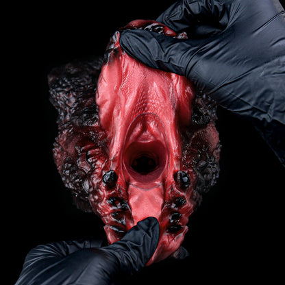 Epischer Drachenmädchen Masturbator-Magmarot & Blutrot – Rohes Monster-sex Toy für wilde Fantasy-Nächte