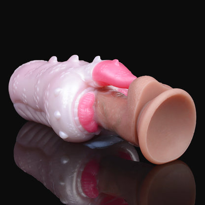 Tight Pocket Pussy Platinum Silicone Fantasy - Realistic Masturbator with Star-Shaped Entrance and Clitoral Stimulator