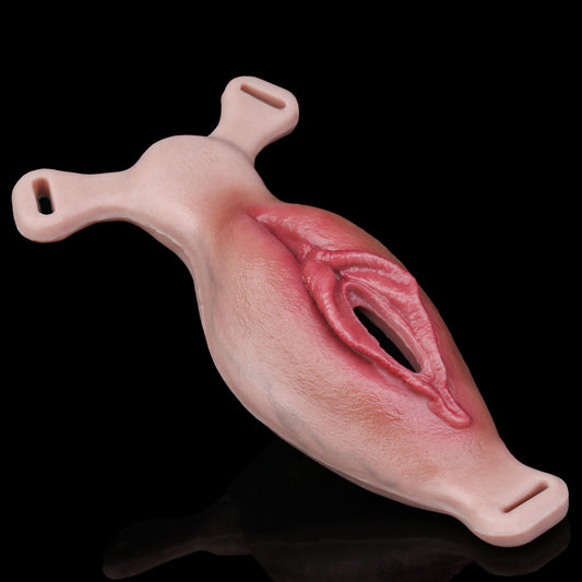 Vagina-Prothese mit Spiralnoppe & Y-Frenulum – Realistische Vulva, Vibration & Platin-Silikon für Sie, Ihn & Paare