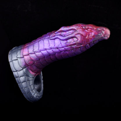 Drachen-Penis Sleeve in Violett – Schuppentextur, Größenzuwachs & Legendäres Design