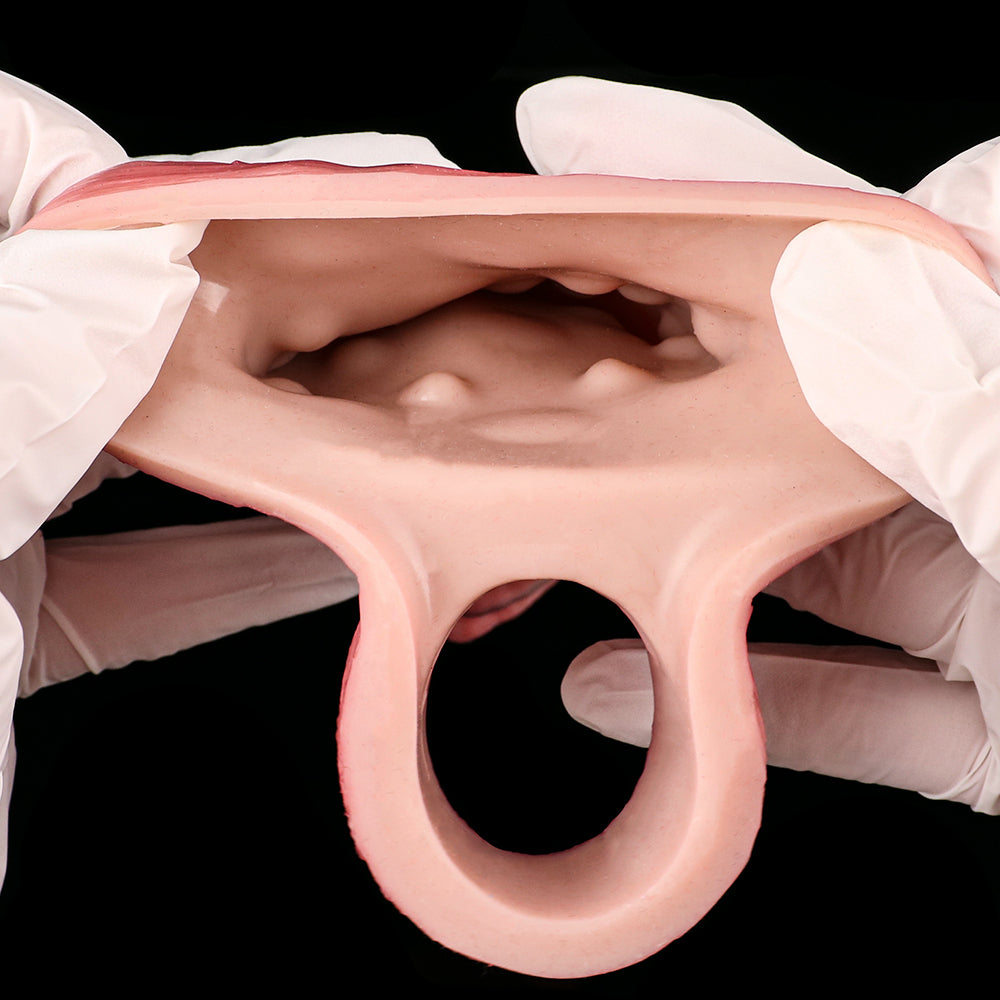 Penis Sleeve aus Platin-Silikon – Realistisch, Dehnbar & Sofort Tragbar