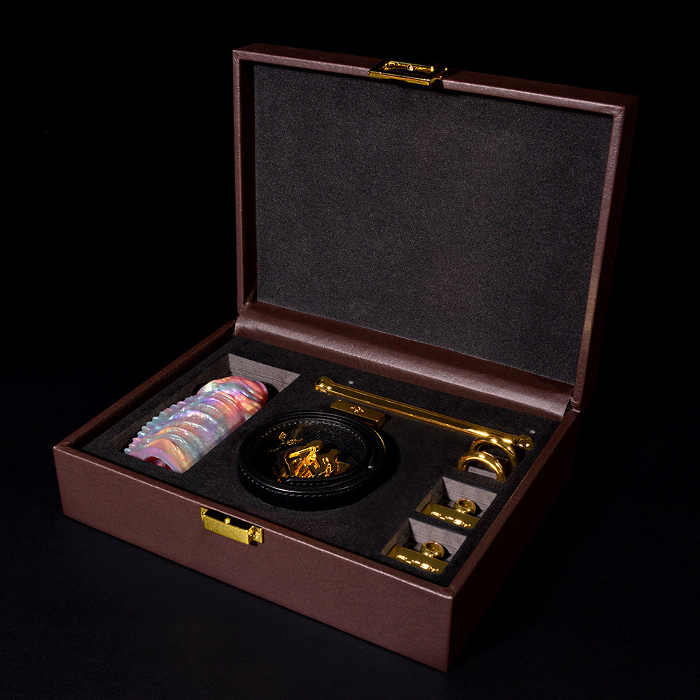 Deep Sea Fish Gag - Luxury Fantasy Mundknebel Set | Platin-Silikon Leder SilikonLust