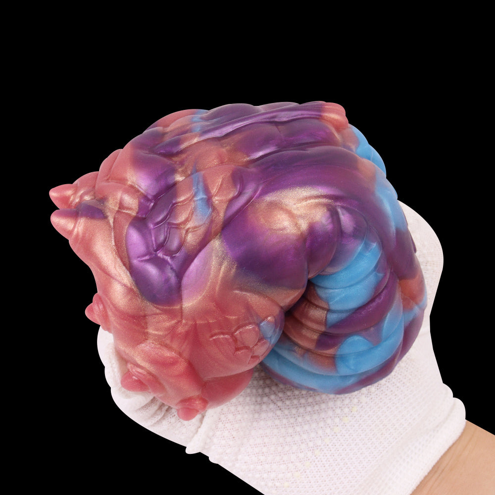 Intense Alien Pussy Masturbator - Sci-Fi Fantasy Platinum Silicone Stroker for Deep Stimulation
