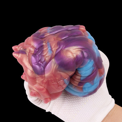 Intense Alien Pussy Masturbator - Sci-Fi Fantasy Platinum Silicone Stroker for Deep Stimulation