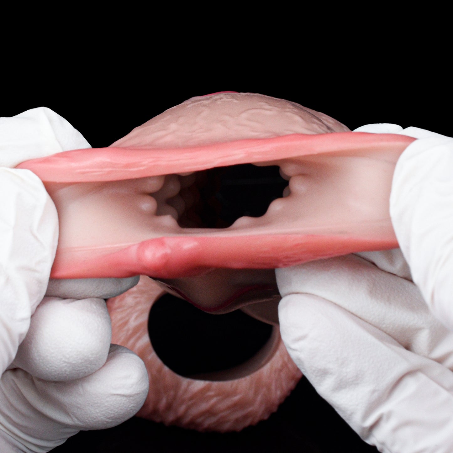 Open Penis Cover with Continuous Channel Made of Liquid Silicone – Stretchable Silicone Sleeve Open for Maximum Flexibility