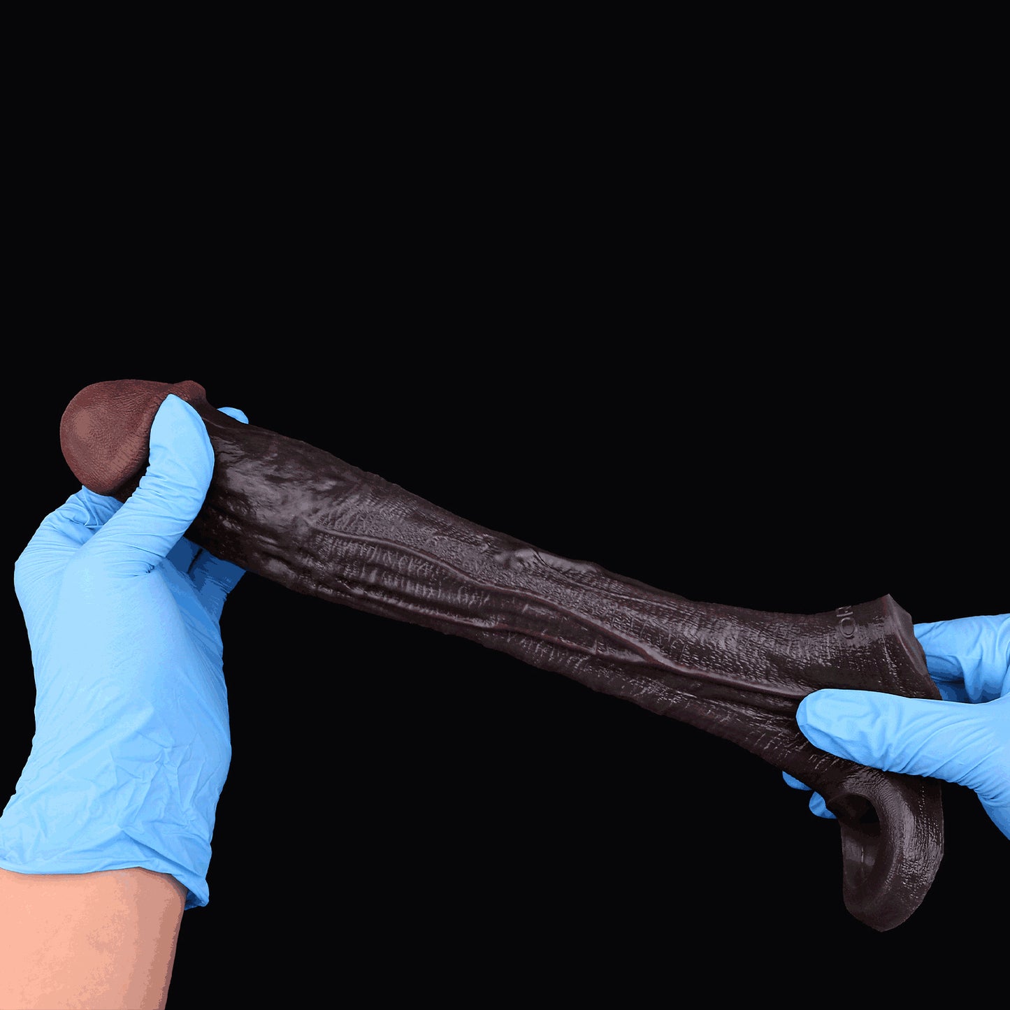 Deep Violet Black & Collectible Penis Sleeve – Sleeve with Flared Base, Single Main Vein