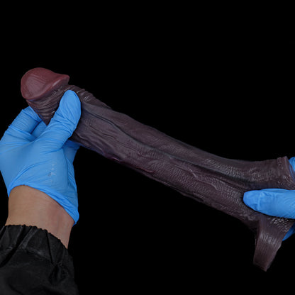 Tactical Black Penis Sleeve – Realistic Extender mit Saugnapf & Ring | SilikonLust