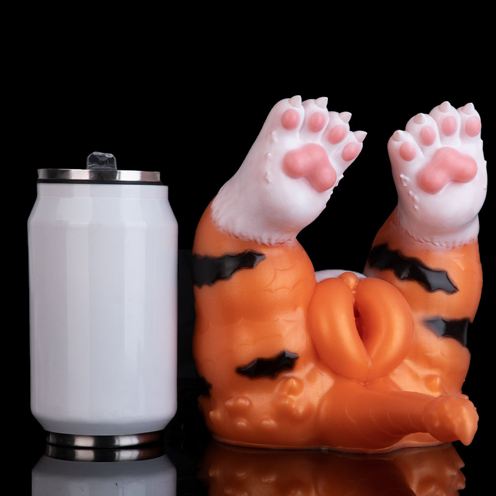 Premium Flüssigsilikon Tiger-Mädchen Masturbator – Weicher Po & Pfoten-Vakuum-Saugkraft Sex doll für wilde Solo-Abenteuer