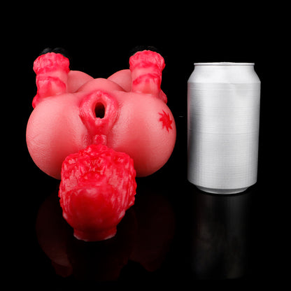 Kompakte Fantasy-Pferd Sexpuppe aus Platin-Silikon – Halbkörper Erotikpuppe mit Brüsten & Griff-Schweif für wilde Solo-Sessions