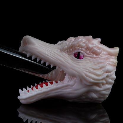 Glacial White Dragon Pocket Pussy – Fantasy Masturbator for Mythic Immersion | SilikonLust