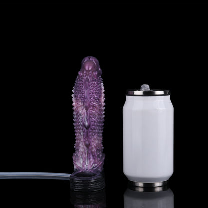 Penis Sleeve Alien – Violette Noppenhülle mit Spritzfunktion für Fantasy-Rollenspiele