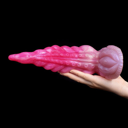 Tentacle Dildo | Platinum Silicone Big Dick Fantasy Dildo with Pump Base & Sucker Texture