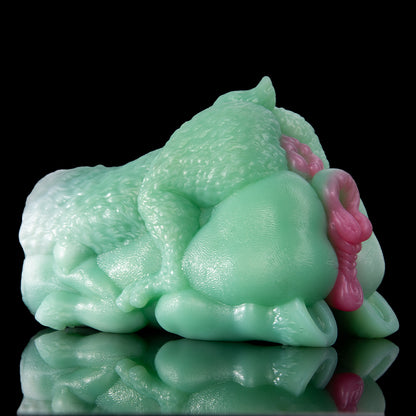 Exotische Furry Pocket Pussy mit Doppel-Arsch – Minzgrüner Monster-Girl Stroker (Hase & Pferd)