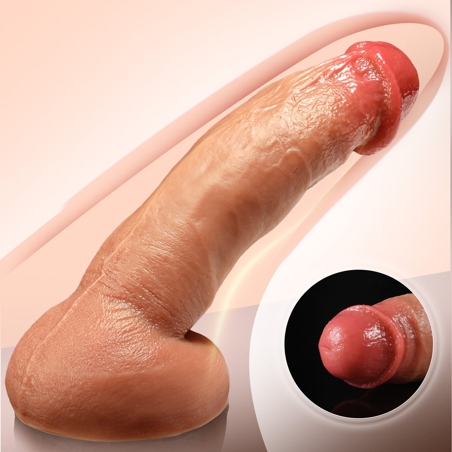 Realistic Dildo Hautfarbe – Handgespritzt, Saugnapf & Drei Größen