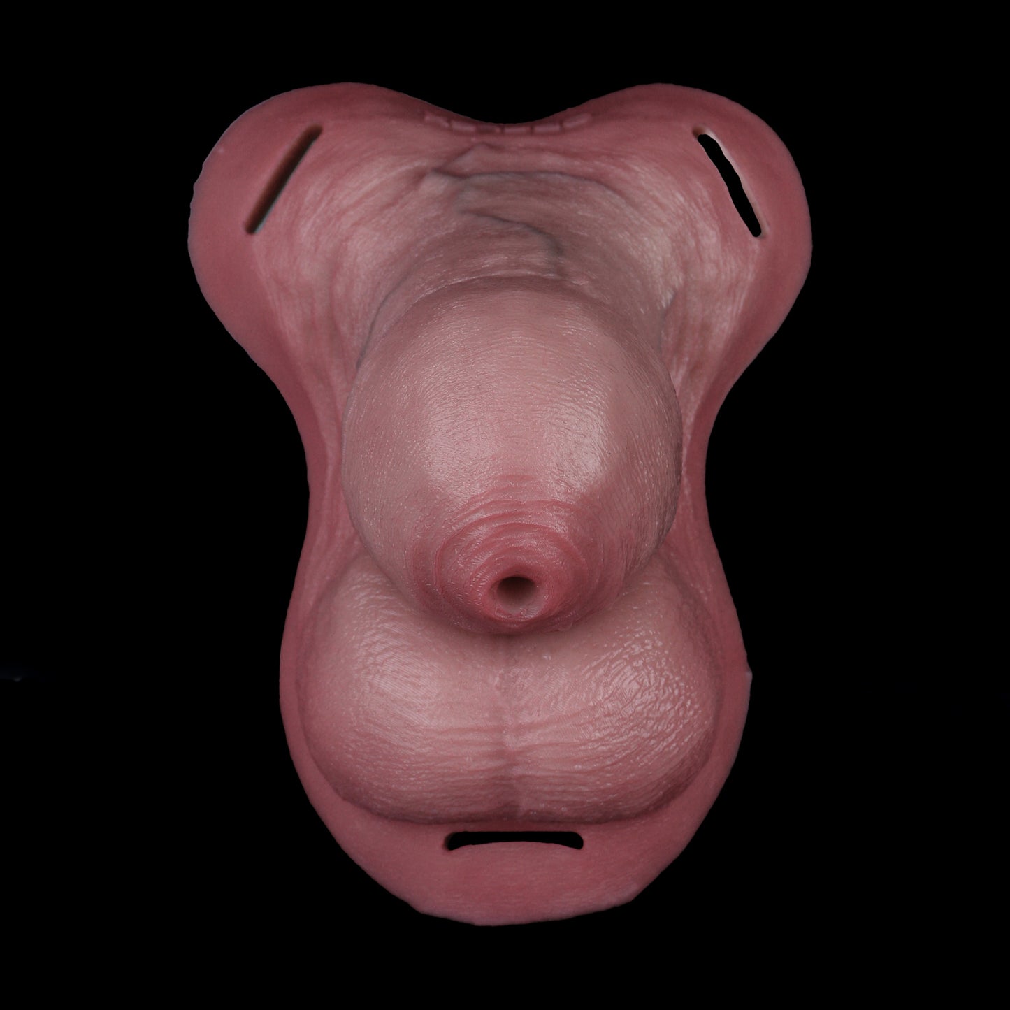 Anatomischer Keuschheitsgürtel mit Leder-Harness – Silikon FTM Packer Prothese für Cosplay, Alltag und Outdoor-Disguise