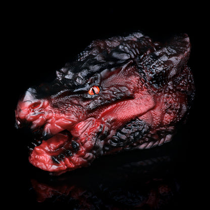 Epischer Drachenmädchen Masturbator-Magmarot & Blutrot – Rohes Monster-sex Toy für wilde Fantasy-Nächte