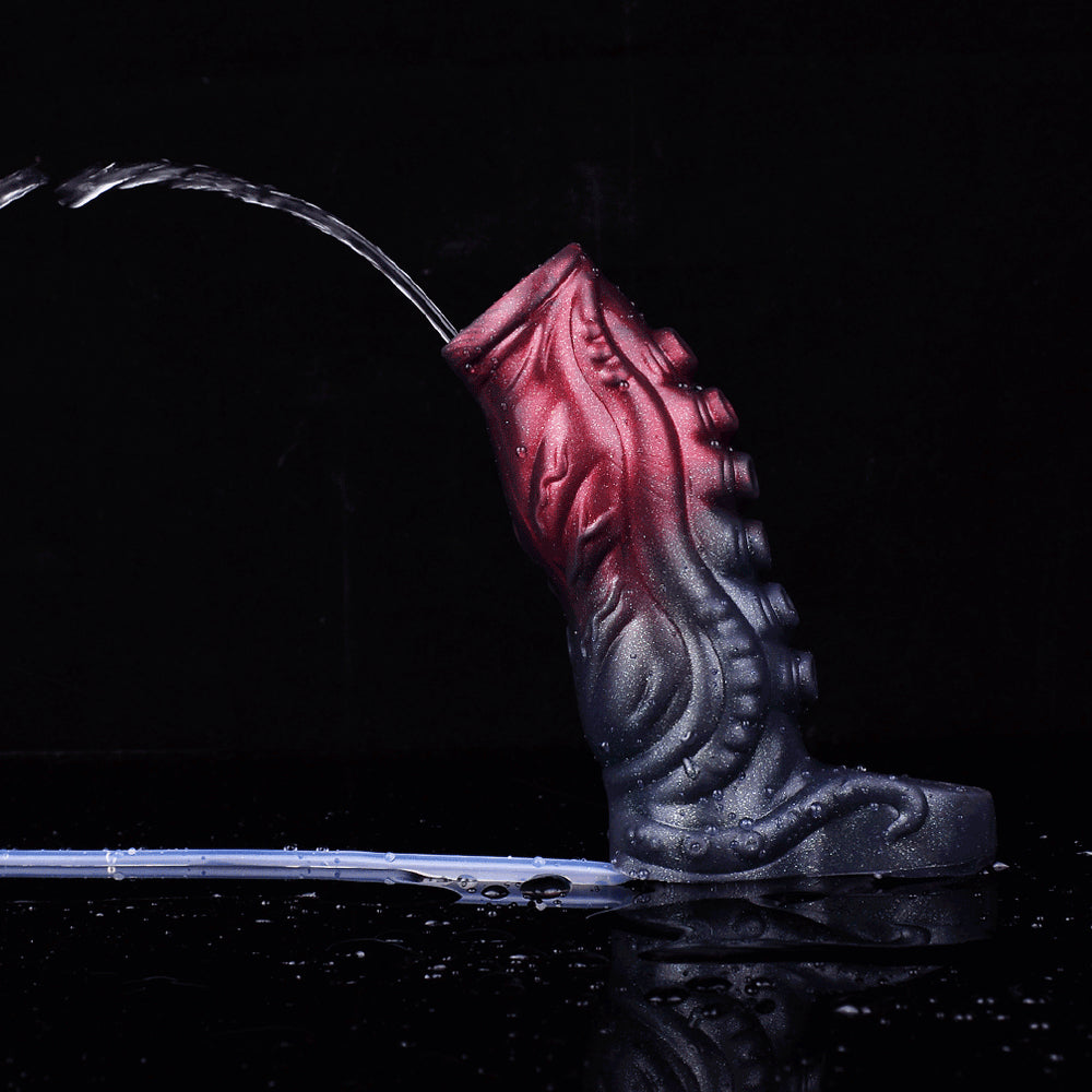 Fantasy Octopus Tentacle Penis Sleeve - Cthulhu Fantasy | Tintenfisch Saugnäpfe Penisring Platin