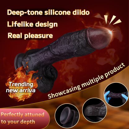 Langer BBC Dildo aus Platin-Silikon – 9,5 Zoll für tiefe, unvergeßliche Deep-Erlebnisse