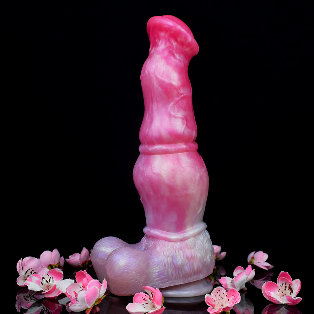 Equine Inspired Dildo – Fantasy Animal Dildo mit Schirmkrone und Dreistufigem Schaft für Maximale Fülle