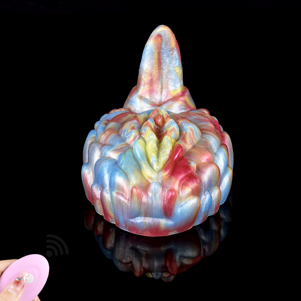 Vibrating Grinder | Platinum Silicone Sex Grinder Toy with 3D Muscle Ball Texture, Rhino Horn Tip & USB