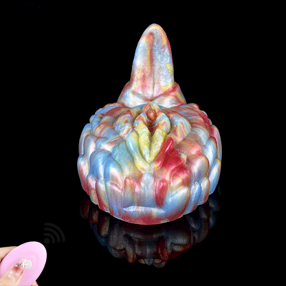 Vibrating Grinder | Platinum Silicone Sex Grinder Toy with 3D Muscle Ball Texture, Rhino Horn Tip & USB