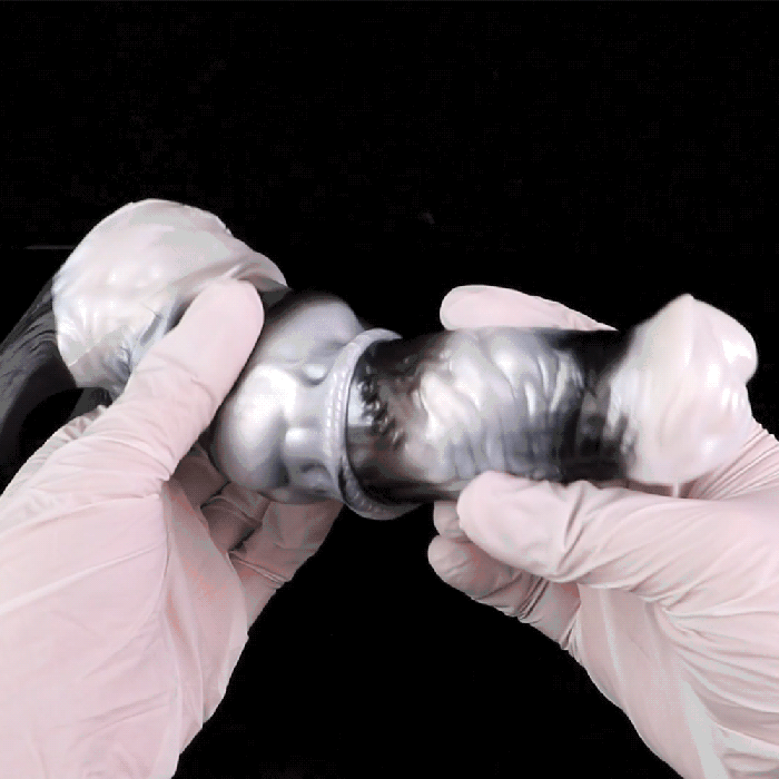 Penishtuelle Beast Eisweiß – Penis Extender, 10 Vibrationsmodi & Katzendämon-Fernbedienung