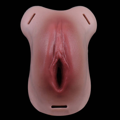 Pussy Panties with Leather Straps | Transgender Vaginal Gaff for Trans & Femboy