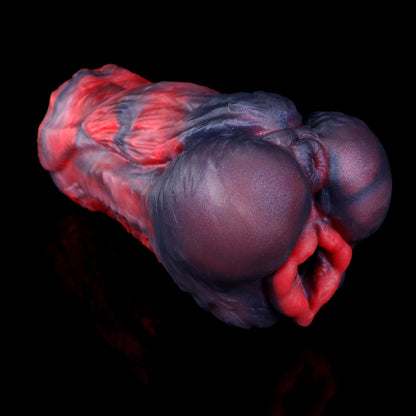 Alpha Canine Masturbator – Präzisions-Tool aus Platin-Silikon mit Vortex-Textur