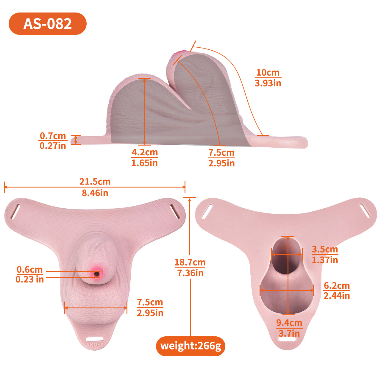 Realistischer Platin-Silikon Peniskäfig mit Urinieröffnung & Gurt-Optionen | BDSM Keuschheitstraining