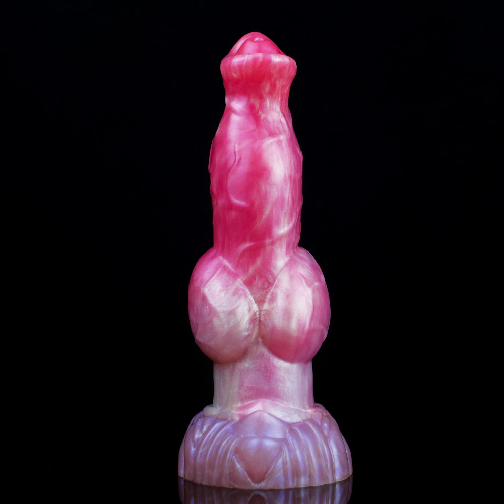 Anatomically Realistic Horse Dildo | Platinum Silicone Fantasy Cock of Horse with Four-Ball Shaft