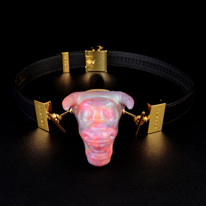 Bull Head Fantasy Gagball – Minotaurus Silikon Mundknebel mit Symmetrischen Stierhörnern und Atemkanal