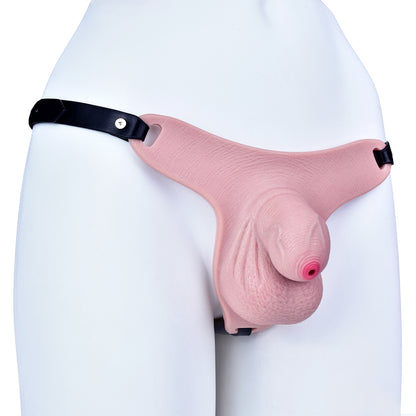 Realistischer Platin-Silikon Peniskäfig mit Urinieröffnung & Gurt-Optionen | BDSM Keuschheitstraining