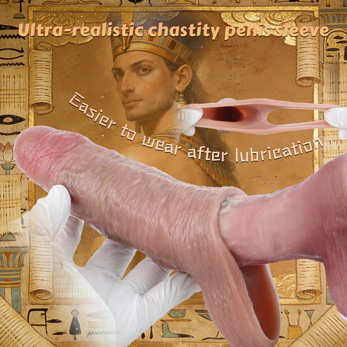 Ultra-Realistic Textured Penis Sleeve – Mikropenis Extender mit Soft Silicone und Offener Basis für Intensives Erlebnis